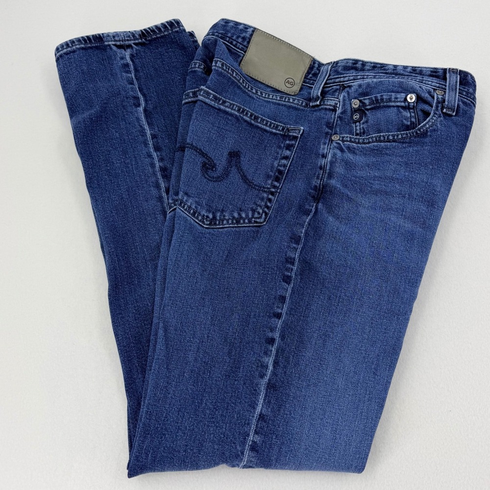 AG Adriano Goldschmied Everett Slim Straight Jeans Mens 33x32 Blue Excellent